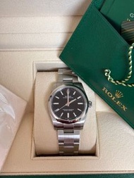 勞力士 Rolex Oyster Perpetual Date , Black Dial stainless steel 2022＃124200 34mm 全新原價放 有行貨單