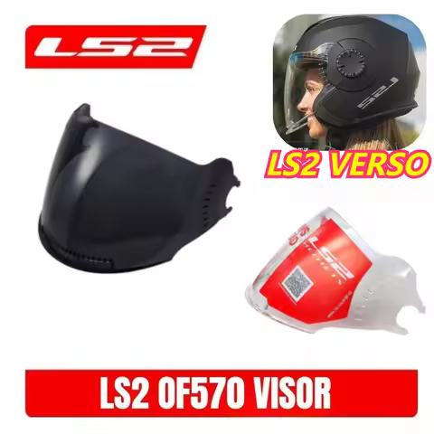 Original LS2 VERSO Helmet Lens OF570 Half Helmet Black Visors Helmet Windshield Replacement Accessor