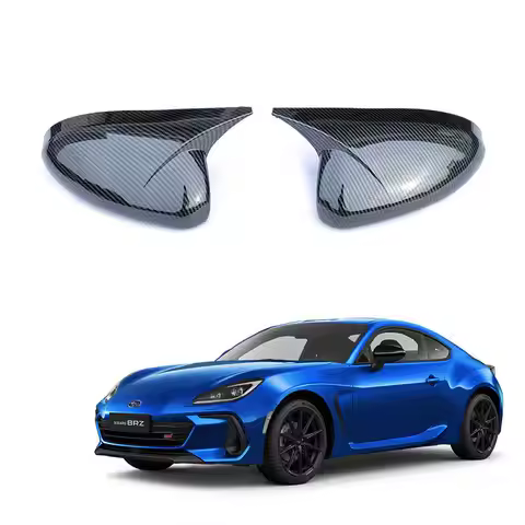 For Subaru BRZ/GR86 2022+ DC Style Hydro-Dip Carbon Fiber ABS Mirror Cover Caps with 3M Adhesive Ext