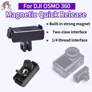 Dual Port Magnetic Quick Release Bracket for DJI OSMO 360/Action 3 4 5 Pro  Folding Camera Tripod Ad