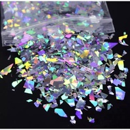 [Ready Stok] Holographic Glitter Flakes for Epoxy Resin Clay Nail art