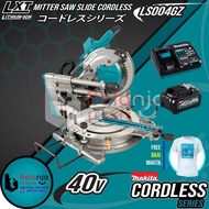 Makita Mesin Gergaji Potong Kayu LS004GZ 40V Miter Saw Cordless Set LS