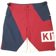 KITH NYC Madison 短褲，28 碼，海軍藍/紅色/米白色，帶 Logo，尼龍短褲，下裝 [二手] [KITH NYC]
