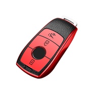 TPU Leather Car Key Case Holder Cover Bag for Mercedes Benz A C E S G GLS Class W177 W205 W213 W222 