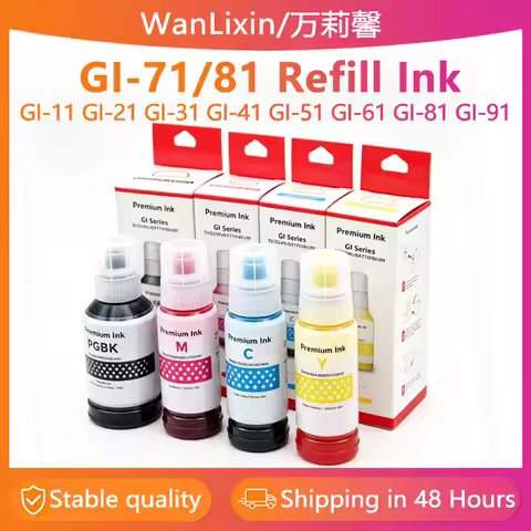 GI-71 GI-81 41 Refill Ink For Canon PIXMA G1020 G1737 G2020 G2021 G2060 G2770 G3020 G3021 G3060 G377