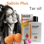 Salicin Plus Shampoo 60 ml. ซาลิซิน แชมพูสะเก็ดเงิน ลดอาการผิวหนังแห้ง #10430