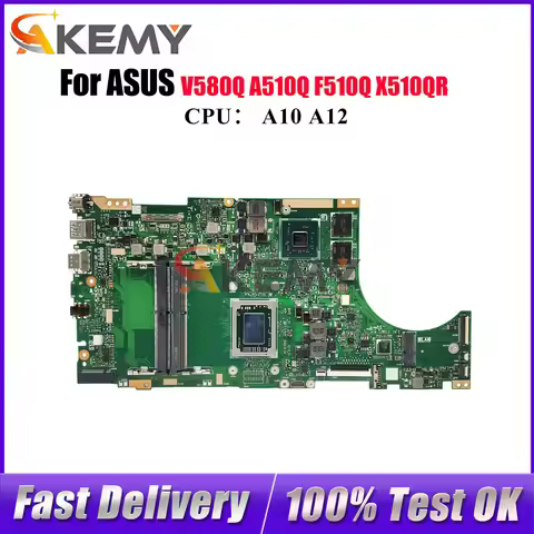 X510QR Laptop Motherboard For ASUS VivoBook X510QR V580Q X510Q F510Q A510Q Notebook Mainboard With A