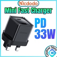 Mcdodo Charger Fast Charger PD 33W Fast Charging Charger GaN Charger PD Charger USB C Chargers