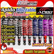 APIDO & SKK Adjustable Gas Absorber 310MM 330MM 340MM 270MM EX5 WAVE100 125 DASH BONUS SPORT KRISS L