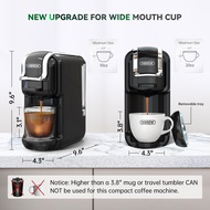 HiBREW Multiple Capsule Coffee Machine, Hot/Cold Dolce Gusto Milk Nespresso Capsule ESE Pod Ground Coffee Cafeteria 19Bar 5 in 1