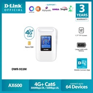 D-Link DWR-933M 300 DL Mbps 3G/4G+ Cat6 Advanced LTE Mobile Dual Band Travel WiFi Router/MiFi/Hotspo