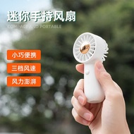 F83 Mini Handheld Hanging Neck Fan USB Charging Outdoor Portable Small Body Big Wind Pocket Fan