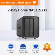 TerraMaster F2-212 2Bay NAS - Quad Core 1GB RAM DDR4 Personal Private Cloud Network Attached Storage