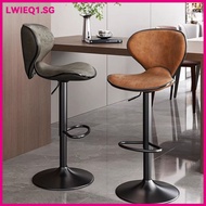 Bar Chair Fashion High Camel Reception Chair Bar Chair Back Thick Cushion Ergonomic Chair  (LW)