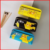 BH2 Cartoon Pokemon Pikachu Double-layer Pencil Case School Gift For Kids Pencil Bag HB2