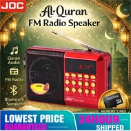 Mini FM Radio Al Quran 30 juzuk Original Portable Speaker Bluetooth JOC Radio Elektrik With Pendrive