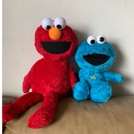 Elmo Bulging Eyes Teddy Bear - Cookie Monster - Big Bird Sesame Street - 2nd Hand Cookie Monster