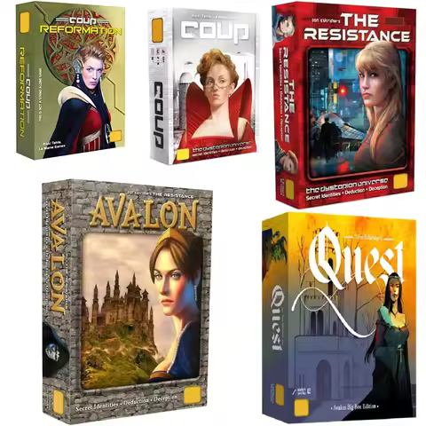 New Board game The Resistance Avalon Coup Quest Full English Family party Interactive Strategy Party