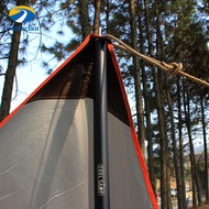 Perfeclan 28mm 240cm Aluminum Tent Tarp Rod Assembled Pole Set Built to Last ,Black for Backpacking,