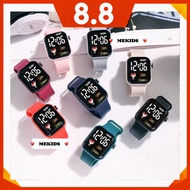 👨‍👩‍👧‍👦MEKIDS👨‍👩‍👧‍👦Student Watch Digital Korean Style LED Calendar Party Fashion Watch 简约电子手表