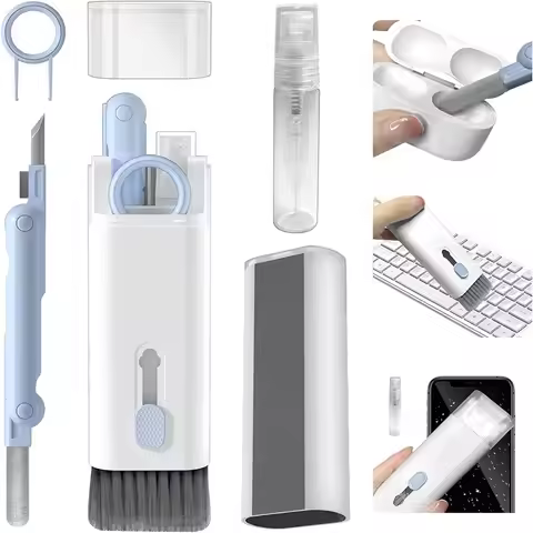 7-in-1 Computer Keyboard Cleaner Brush Kit Earphone Cleaning Pen For Headset Keyboard Cleaning Tools