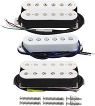 ชุดปิ๊กอัพ HSH กีต้าร์ไฟฟ้า3ชิ้นพร้อม Alnico 5ขดลวดเดี่ยวแม่เหล็กสำหรับเปลี่ยนที่คอ/กลาง/สะพานปิ๊กอั