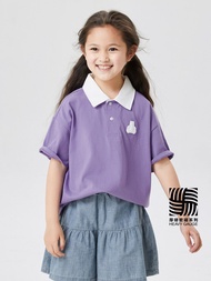 兒童裝|小熊短袖POLO衫-紫色