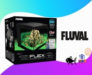 FLUVAL FLEX Glass Aquarium Kit Black - 34L / 57L