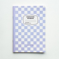 Cornell Grid Notebook Combo 120 pages Crabit Notebook b5 Smart Notebook - Gingham Purple Composition