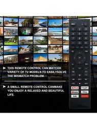 Erf3j80h 新遙控器,適用於海信4k Uhd安卓智能電視,型號為75a6g、75u6g、75u68g、70a6g、65a6g、65u68g