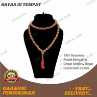 Japa mala rudraksha original bulir jenitri berkualitas 108 + bindhu