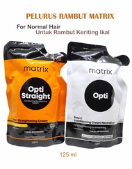 COD MATRIX Pelurus Rambut Permanent Opti Straight Obat Smoothing Keratin ( step 1 dan step 2 ) 125ml