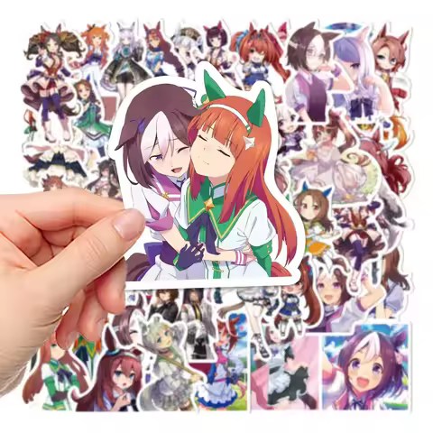 50PCS Uma Musume Pretty Derby Game Graffiti Stickers Anime Girl Cartoon Decal For Guitar Phone Guita