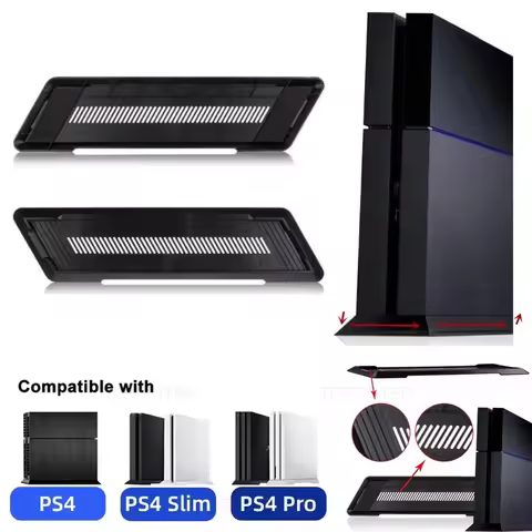 Vertical Cooling Bracket Stand for PS4/PS4 Slim/PS4 Pro Console Non-Slip Mount Base Holder for PlayS