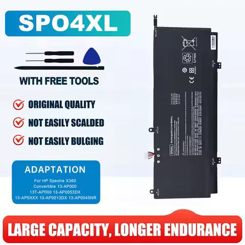 New Original SP04XL 15.4V 61.4Wh Laptop Battery for HP Spectre X360 13-AP0001TU 13-AP0050TU HSTNN-OB