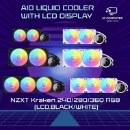 NZXT Kraken 240 280 360 RGB (LCD, Black/White) AIO CPU Cooler