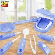 9-Piece Dentist Toy Cover Kids Pretend Dentist Set Cosplay Medical Dentist Toys