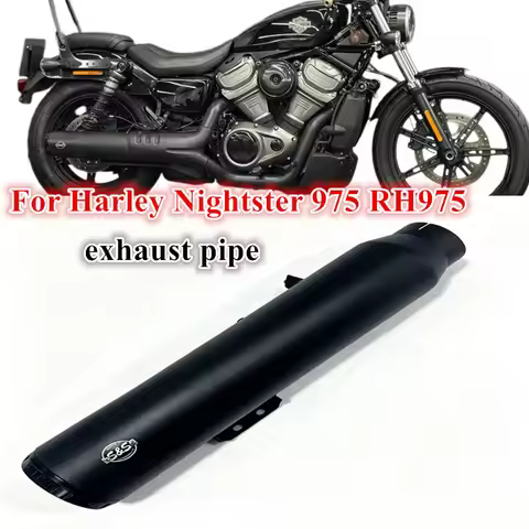 For Harley Nightster 975 RH975 RH975S 975 Special RH 975 975S modified S S Exhaust Pipe with Removab