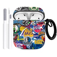 Gedicht for Airpods 2nd Generation Case Sports Basketball Football, Protective TPU Soft Cases Cover 