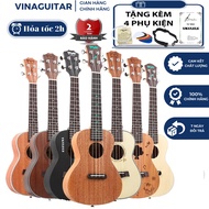 Ukelele Concert BWS Genuine Music Concert Full Wood + Full Accessories As Gift - Ukulele Tenor