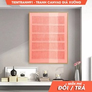 Wall Painting, Pink Minimalist Abstract Art Pink 3D Textured Canvas Wall Art Pink Boho Canvas Painti
