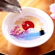 富士山　冷感富士 X 櫻花 白平盃對杯組