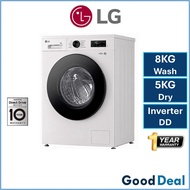 LG FB1208R5W 8KG/5KG Inverter 2 In 1 Washer Dryer Washing Machine