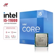 Intel Core i5-11600 6 Cores 12 Threads 4.8GHz LGA1200 Processor With PCIe 4.0 UHD 750 CPU Tray Type