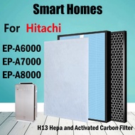 [Ready Stock]  For  Hitachi EPA6000 EPA7000 EPA8000 EPM7200C EP-A6000 EP-A7000 EP-A8000 EP-M7200C air purifier Replacement Hepa &amp; Carbon