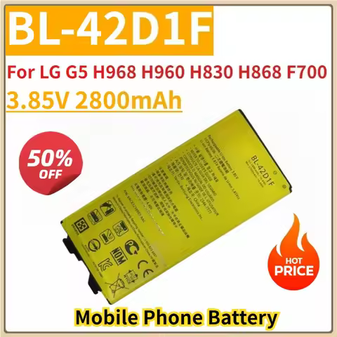 New Replacement Mobile Phone Battery 3.85V 2800mAh BL-42D1F for LG G5 H968 H960 H830 H868 F700