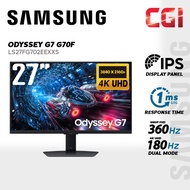 Samsung 27" Odyssey LS27FG702EEXXS G7 G70F Fast IPS 4K 180Hz/FHD 360Hz 1ms HDR10+ Freesync Dual Mode