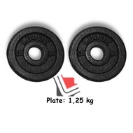 1.25Kg Black Cast Iron Dumbell Load 1.25Kg diameter hole stick 3cm LUDOZ Plate Barbell 1.25 kg Weigh