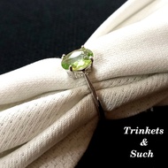Stunning 1.4ct VVS Grade Natural Green Peridot Ring in 925 Sterling Silver