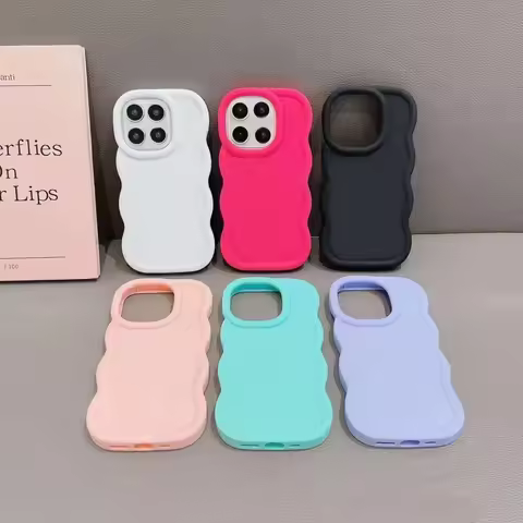 X8A X7A Macaron Dopamine Color Wavy Frame Soft TPU Case Cover For Honor X8 X9A 5G Nova Y70 Y90 4G Sl